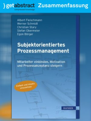 cover image of Subjektorientiertes Prozessmanagement (Zusammenfassung)